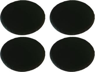 hausleben Servierplatte Schieferplatten rund Ø 25 cm, (4-tlg), Naturstein, Rutschfest, Lebensmittelecht & Stilvoll