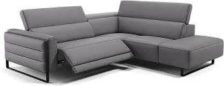 Sofanella Polsterecke DELTONA Sofalandschaft Eckcouch Designersofa in Grau