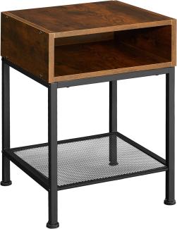 Nachttisch Harlow 40,5x40,5x52,5cm - Industrial dunkelbraun