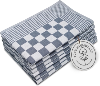 ZOLLNER Geschirrtuch, (Spar-Set, 6-tlg), 65 x 65 cm, 100% Baumwolle, vom Hotelwäschespezialisten