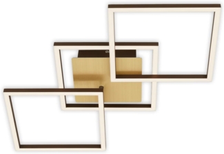 Briloner LED Deckenleuchte 76,3 cm, goldfarben braun, drehbar