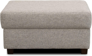 DOMO Collection Incanto Hocker rechteckig, Garnitur, hellgrau, 85 x 62 x 45 cm