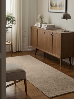 HANSE Home Wollteppich Eleni, rechteckig, Höhe: 18 mm, Handgetuftet, Wolle, Natur, Wohnzimmer, Schlafzimmer, Skandi, Hygge