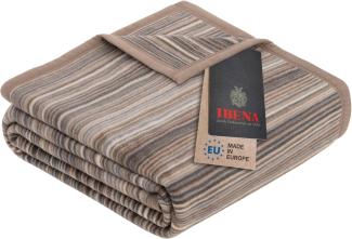 Wohndecke Jacquard Decke Malang, IBENA, mit filigranen Streifen