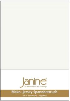 Janine Mako Jersey Spannbetttuch Bettlaken 140-160x200 cm OVP 5007 09 ecru