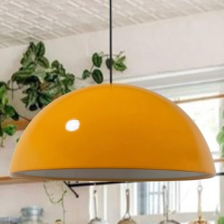 Bamyum Pendelleuchte Bamyum Pendelleuchte Groß I Lipeo I Ø50 cm Hängelampe Modern Lampe, ohne Leuchtmittel