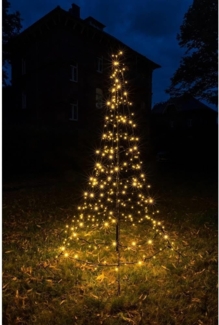 Star-Max LED-Lichterkette 35271T LED Tannenbaum GALAXY 2x1,4 m 300 warmweiße LEDs außen Timer