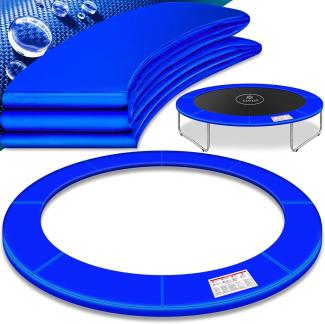 KESSER® - Trampolin Randabdeckung Ø 244 , 305 , 366 , 426 cm , 30cm breit 100% UV-beständig reißfest Federabdeckung , Grün , Blau Blau, 366 cm