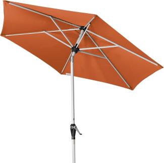 Doppler 'Active Auto Tilt 210' Sonnenschirm mit Höhenverstellung, Terracotta, Ø 210 cm