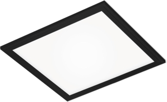 Briloner Leuchten - LED Panel, LED Deckenleuchte, Deckenlampe, Deckenstrahler, 12 Watt, 1. 300 Lumen, 4. 000 Kelvin, Weiß-Schwarz, 295 x 295 x 55 mm (LxBxH), 7191-015