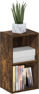 Furinno Pasir 2-stufiges Bücherregal mit offenem Regal, Bernsteinkiefer