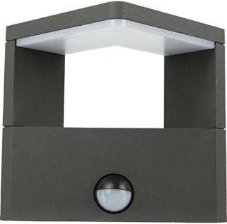 Heitronic Nr. 37267-HE Outdoor LED Wandleuchte Bonita mit Bewegungsmelder anthrazit IP54