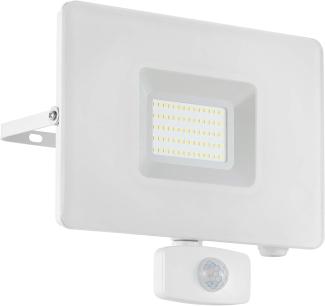 Eglo 33159 LED Outdoor Wandleuchte FAEDO 3 weiß klar L:20,5cm H:20cm T:5cm Sensor IP44