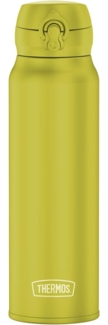 THERMOS ULTRALIGHT BOTTLE 0,75l, glowing green mat, Thermosflasche aus Edelstahl, 10 heiß / 20 h kalt, absolut dicht für Wasser, Tee, stille Getränke