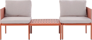Lounge Set TERRACINA Metall Orange