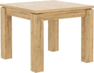 FORTE Havanna Esstisch ausziehbar, Holzwerkstoff, Alteiche, B x H x T: 90÷180 x 75,9 x 90,4 cm