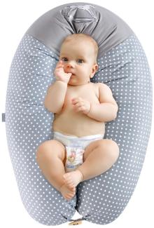 sei Design XXL Stillkissen ergonomisch 190x30 Schwangerschaftskissen Seitenschläferkissen Komfortkissen Erwachsene Baby Kissen mit Bezug 100% Baumwolle