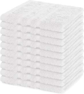 Lavea Seiftuch Elena, 30x30cm aus 100% Baumwolle, einzigartig weiche Seiftücher (Set, 10-St), ideal für die schonende Reinigung von Gesicht und Händen