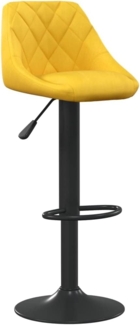 vidaXL Barhocker Senfgelb Samt 335345