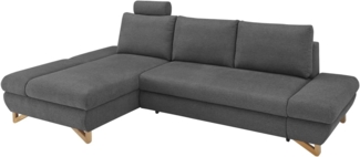 Ecksofa Skalm in grau mit Bettfunktion 284 cm