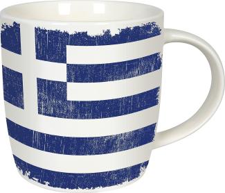 Könitz becher Vintage Flag Griechenland, Tasse, Kaffeebecher, New Bone China, Bunt, 350 ml, 11 7 275 2666