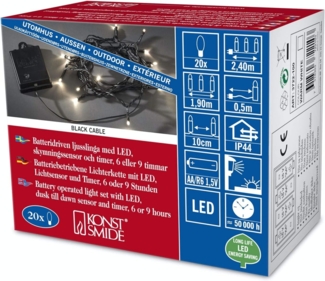 Konstsmide LED Kette mit Schalter (3722-100)