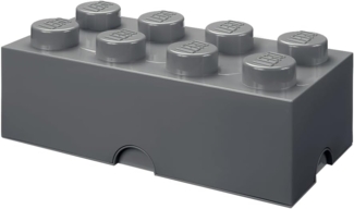 Lego 'Storage Brick 8' Aufbewahrungsbox dunkelgrau