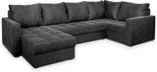 Masseno Ecksofa LORIVO mit Schlaffunktion U-Form, Sofa mit Bettkasten