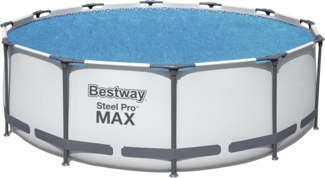 Bestway Flowclear™ Solarabdeckplane, Ø 356 cm, für runde 366 cm und 396 cm Aufstellpools , blau