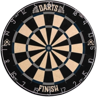 HOME DELUXE Dartscheibe FINISH 45,1 x 45,1 x 4 cm, Dartboard inkl. Dartpfeilen