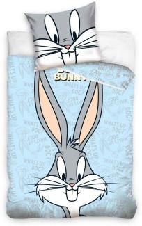 bettbezug Bugs Bunny 100x135 cm Baumwolle blau