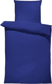 One Home Bettwäsche Unifarben Einfarbig, Renforcé, 2 teilig, Baumwolle mit Reißverschluss, Übergröße