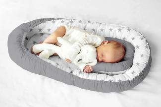 Multifunktionale Kuschelnest Babynest Kokon für Babys und Säuglinge, Nestchen, Reisebett, 100% Baumwolle, antiallergisch