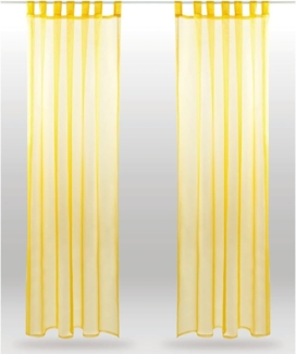 Bestlivings Vorhang, Schlaufen (2 St), transparent, Voile, Gardinenset "Transparent", 2 Schlaufenschals
