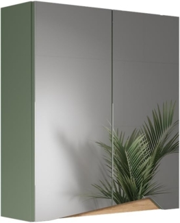 Spiegelschrank Marelle Grün/Artisan 60 x 67 cm mit höhenverstellbarem Einlegeboden Vicco