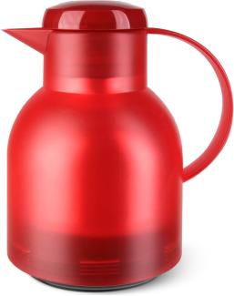 Emsa Isolierkanne Samba, Polypropylene, Transluzent Rot, 1 L