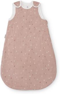 Ehrenkind® Baby Sommerschlafsack Rund | Musselin | Sommer Schlafsack Gr. 74/80 Rose Tropfen | Schlafsack Baby, Baby Schlafsack