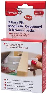 Clippasafe Easy Fit Magnetische Schrank- und Schubladenschlösser