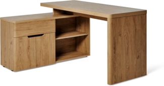Jahnke CU-Libre 150 E Eiche Schreibtisch, Engineered Wood, Montana Oak Imitation, One Size