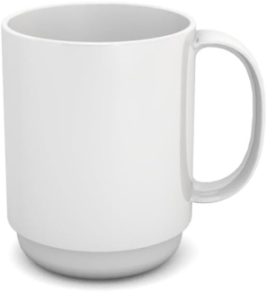 Ornamin Becher mit Henkel 300 ml weiß (Modell 510) - Mehrweg-Becher Kunststoff, Kaffeebecher