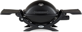 Weber 'Q 1200 Black' Gasgrill, Aluguss Schwarz, 62 x 103 x 52 cm