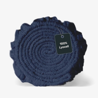 twenty:three® Bettlaken Lyocell Spannbettlaken Midnight Blue, Lyocell, Atmungsaktiv, Ultraweich, 100% TENCEL™ Lyocell, Nachhaltig, 100x200