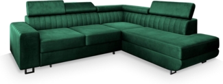 Masseno Ecksofa NOLA mit Schlaffunktion L-Form, Sofa mit Bettkasten