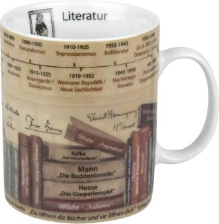 Könitz Wissensbecher Becher Literatur, Kaffeebecher, Teetasse, Tasse, Porzellan, 460ml, 1113301625