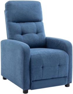 Vente-unique - Relaxsessel - Stoff - Blau - JARAMILO