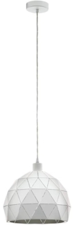 Eglo 97854 Pendelleuchte ROCCAFORTE weiß E27 1X40W Ø30cm H:110cm dimmbar