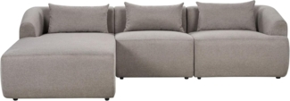 Ecksofa SVANSELE Stoff Taupe Rechtsseitig