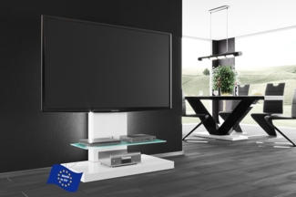 designimpex TV-Rack TV Schrank HN-444 Hochglanz TV Rack TV Möbel Fernsehtisch TV Ständer