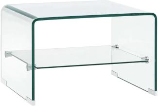vidaXL Couchtisch Transparent 50×45×33 cm Hartglas 284744