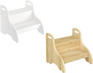 Tritthocker für Kinder und Erwachsene als Badezimmerhocker zum Zähneputzen V-90.92-05Kiefer